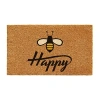 Calloway Mills Bee Happy Outdoor Rectangular Doormat In Brown