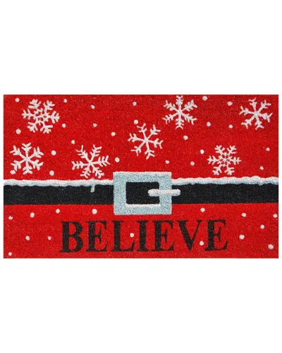 Calloway Mills Believe Doormat In Red