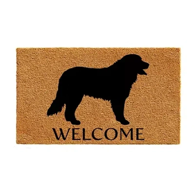 Calloway Mills Bernese Mountain Outdoor Rectangular Doormat In Brown