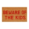 Calloway Mills Beware Of The Kids Outdoor Rectangular Doormat In Multi