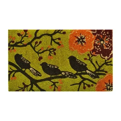 Calloway Mills Birds In A Tree Outdoor Rectangular Doormat In Multi
