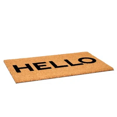 Calloway Mills Black Hello Indoor Outdoor Door Mat