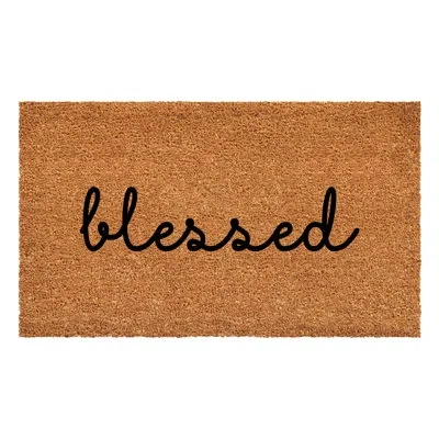Calloway Mills Blessed Indoor Outdoor Door Mat In Multicolor