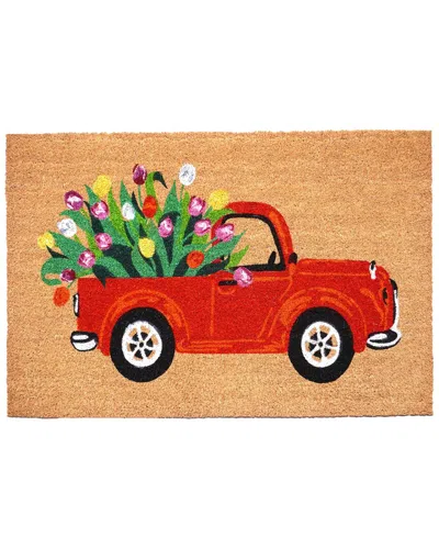 Calloway Mills Blooming Truck Doormat In Brown