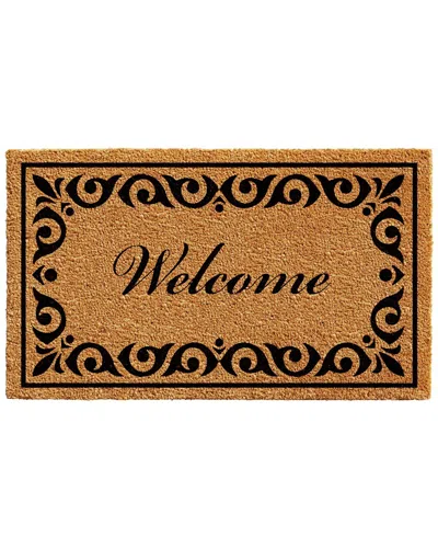 Calloway Mills Breaux Welcome Doormat In Brown