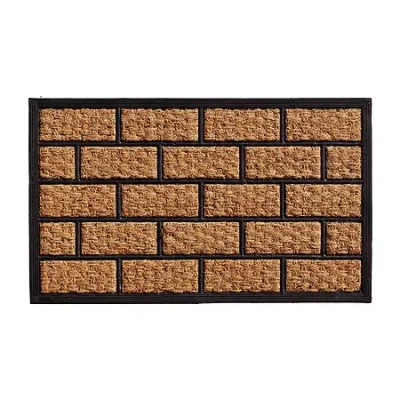 Calloway Mills Brickmann Outdoor Rectangular Doormat In Brown