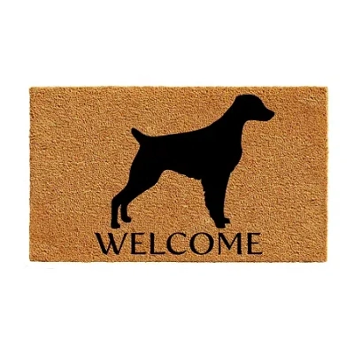 Calloway Mills Brittany Outdoor Rectangular Doormat In Brown