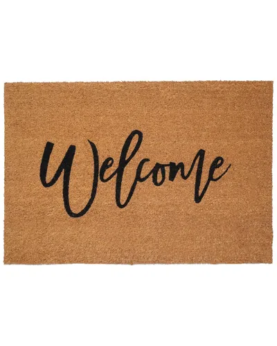 Calloway Mills Cursive Welcome Doormat In Brown