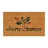 Calloway Mills Christmas Holly Outdoor Rectangular Doormat In Multi