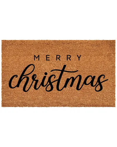 Calloway Mills Classic Christmas Doormat In Brown