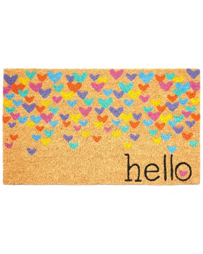 Calloway Mills Colorful Hearts Doormat In Multi