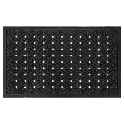 Calloway Mills Diamond Rubber Mat 18 ''x  30'' In Black