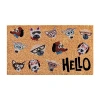 Calloway Mills Dog Fashion Outdoor Rectangular Doormat In Multi