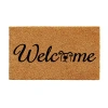 Calloway Mills Doggie Welcome Outdoor Rectangular Doormat In Brown