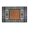 Calloway Mills Duchess Monogram - Letter Np Outdoor Rectangular Doormat In Black