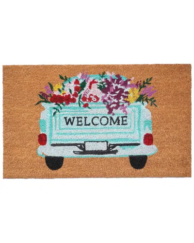 Calloway Mills Farm Fresh Flowers Doormat In Brown