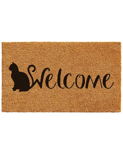 Calloway Mills Feline Welcome Doormat In Brown