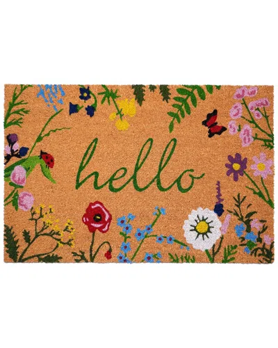 CALLOWAY MILLS CALLOWAY MILLS FLORAL HELLO DOORMAT
