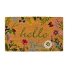 Calloway Mills Floral Hello Outdoor Rectangular Doormat In Multi