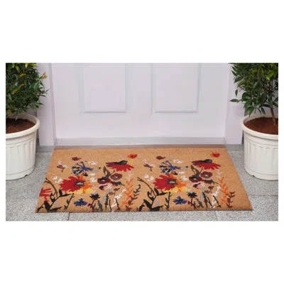 Calloway Mills Floral Non-slip Indoor Outdoor Door Mat In Multicolor
