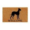 Calloway Mills Great Dane Outdoor Rectangular Doormat In Brown