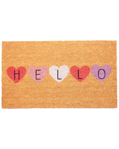 Calloway Mills Heart Hello Doormat In Brown