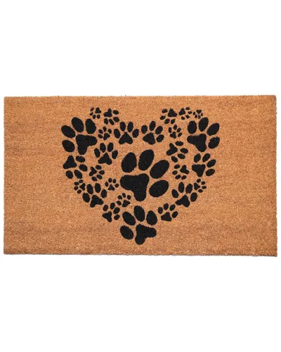 Calloway Mills Heart Paws Doormat In Brown