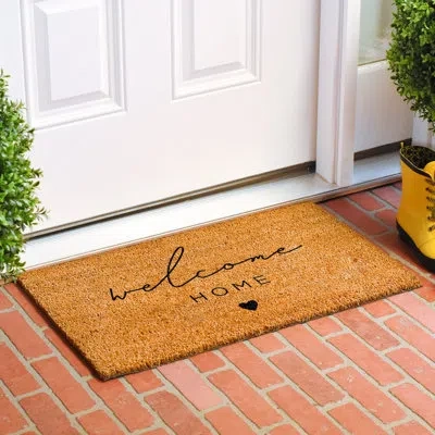 Calloway Mills Heart Welcome Home Non-slip Indoor Outdoor Door Mat In Multicolor