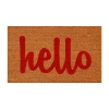 Calloway Mills Hello Coir Outdoor Rectangular Doormat In Multi