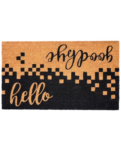 Calloway Mills Hello/goodbye Doormat In Gray