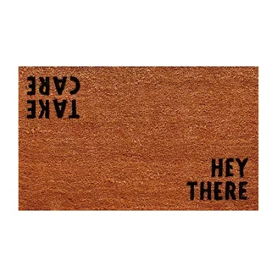 Calloway Mills Hey There Outdoor Rectangular Doormat In Multi