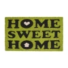 Calloway Mills Home Sweet Home Outdoor Rectangular Doormat In Green