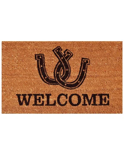 Calloway Mills Horseshoe Welcome Doormat In Brown