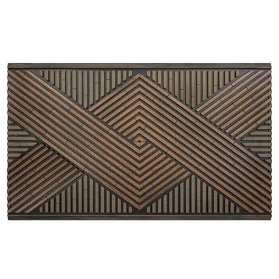 Calloway Mills Interlock Arrow Wood Wall Doormat 18 ''x  30'' In Multi