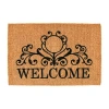 Calloway Mills Kingston Welcome Outdoor Rectangular Doormat In Brown