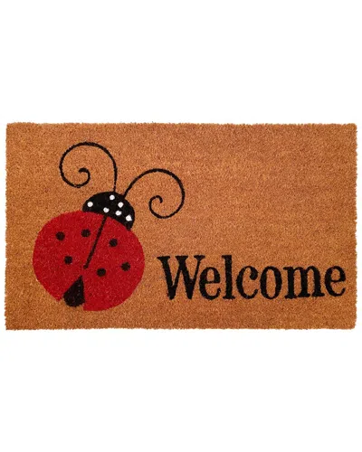 Calloway Mills Ladybug Welcome Doormat In Brown