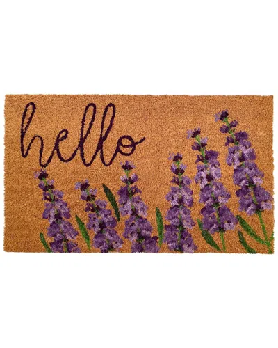 Calloway Mills Lavender Hello Doormat In Multi