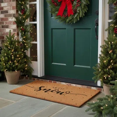 Calloway Mills Let It Snow Non-slip Indoor Outdoor Door Mat In Multicolor