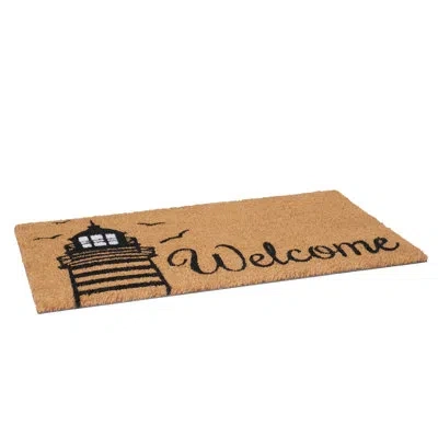 Calloway Mills Lighthouse Indoor Outdoor Welcome Door Mat In Multicolor