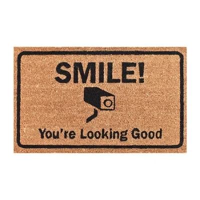 Calloway Mills Looking Good Outdoor Rectangular Doormat In Brown