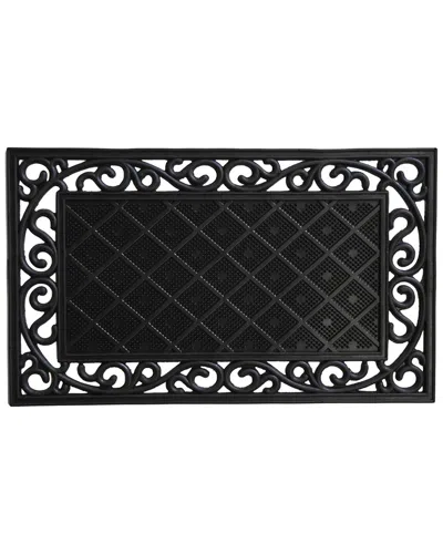 Calloway Mills Madison Rubber Doormat In Black