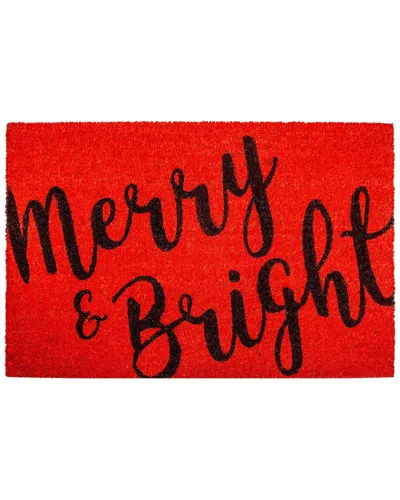 Calloway Mills Merry & Bright Doormat In Red