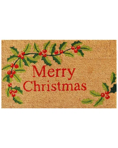 Calloway Mills Merry Christmas Doormat In Burgundy