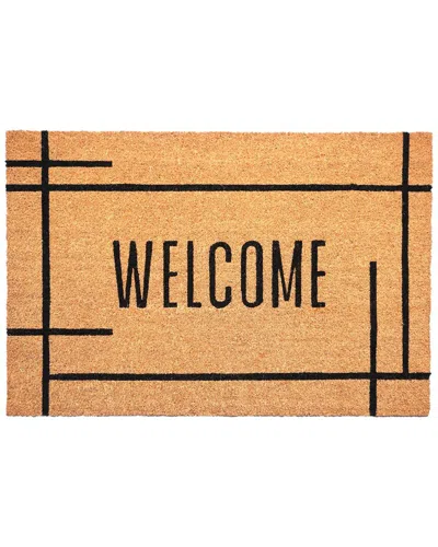 Calloway Mills Modern Natural Welcome Doormat In Brown