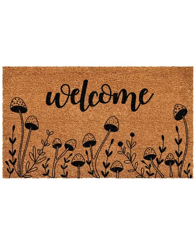 Calloway Mills Mushroom Welcome Doormat In Brown