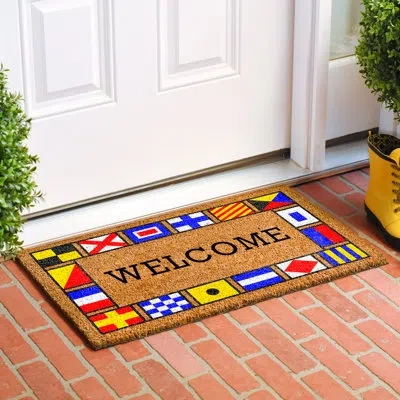 Calloway Mills Non-slip Door Mat In Blue;black;brown;white;red;yellow