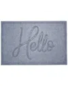 Calloway Mills Poly Canty Hello Indoor/outdoor Mat Light Grey