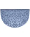Calloway Mills Poly Ornate Scroll Indoor/outdoor Mat Light Grey