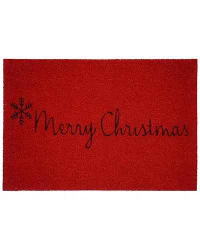 Calloway Mills Red Merry Christmas Doormat