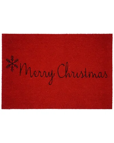 CALLOWAY MILLS CALLOWAY MILLS RED MERRY CHRISTMAS DOORMAT